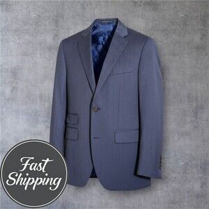 $429 INDOCHINO Mens 38R Gray Wool Blazer Sport Coat Two Button Suit Jacket